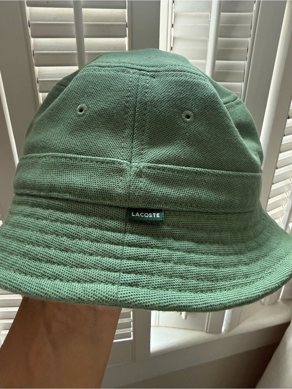Lacoste Unisex Green Cotton Bucket Hat - Picture 4 of 8